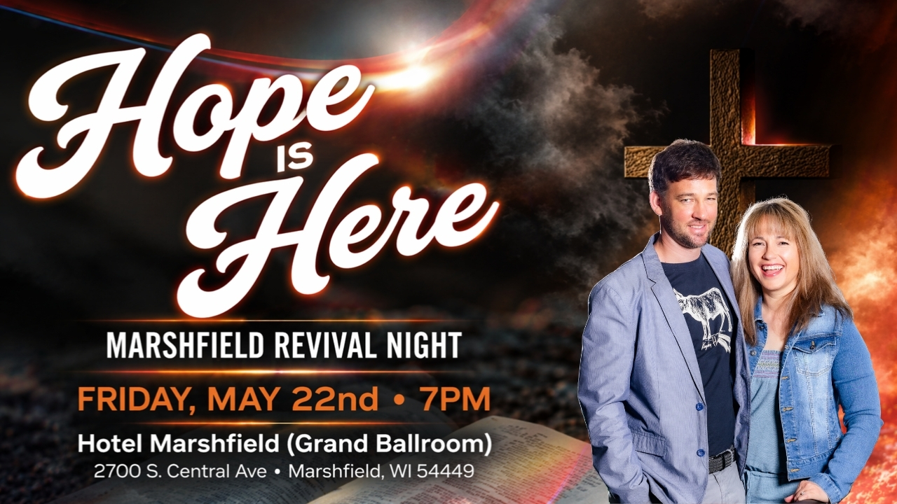 Hope is Here - Marshfield Revival Night event graphic